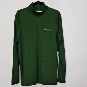 Columbia Men's Green Half-Zip Performance Jacket